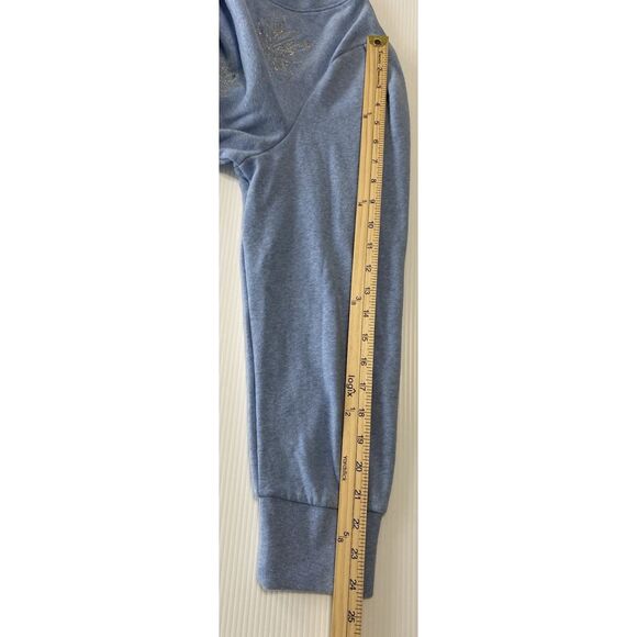 Talbots Women's Size XL Snowflake Fleece Pullover Soft Sweater Blue Silver - Picture 4 of 7